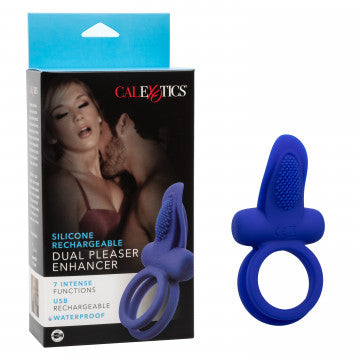 Silicone Rechargeable Dual Pleaser Enhancer HP