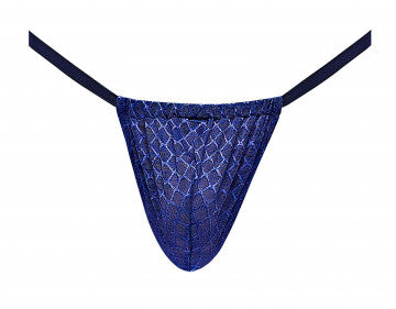 Diamond Mesh Posing Strap - One Size - Navy HP