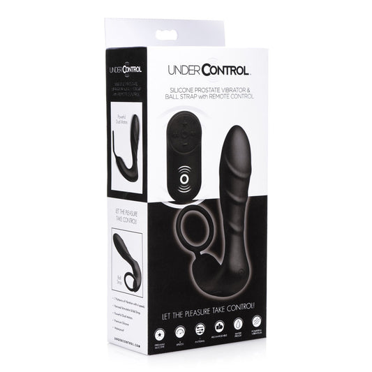 Silicone Prostate Vibrator and Strap With Remote Control (Special Order 3-4 weeks)