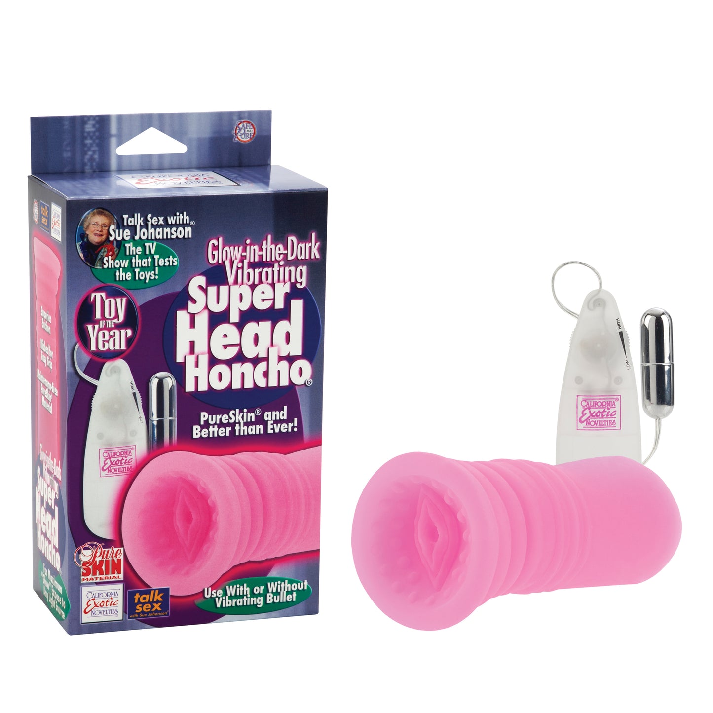 Sue Johanson Glow-in-the-Dark Vibrating Super Head Honcho